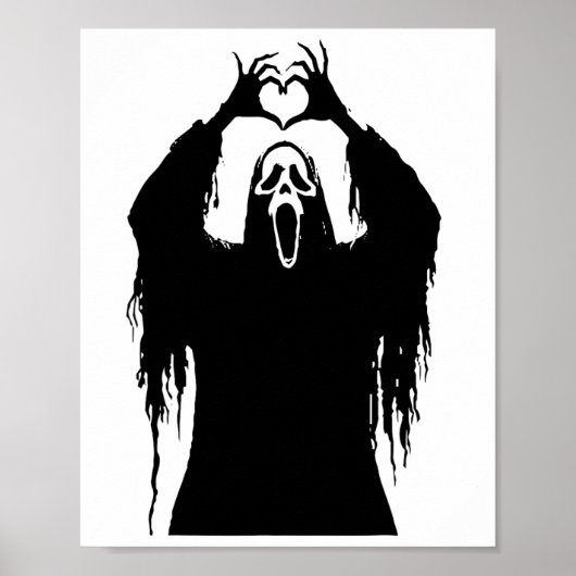 Halloween Scary Face Horror Poster (Voorkant)
