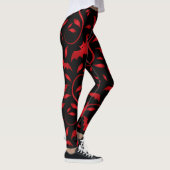 halloween_Scary Flying Bats Ontwerp Leggings (Rechts)