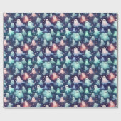 Halloween Scary Ghost en Goblins Cadeaupapier (Vlak)