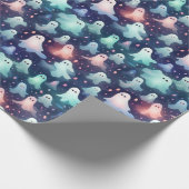 Halloween Scary Ghost en Goblins Cadeaupapier (Hoek)