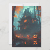 Halloween Scary Mansion Costume Fête Invitation (Dos)
