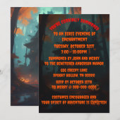 Halloween Scary Mansion Costume Fête Invitation (Devant / Derrière)