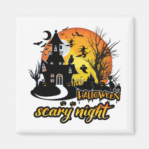 Halloween Scary Night Magneet