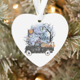 Halloween Scary Night Ornament