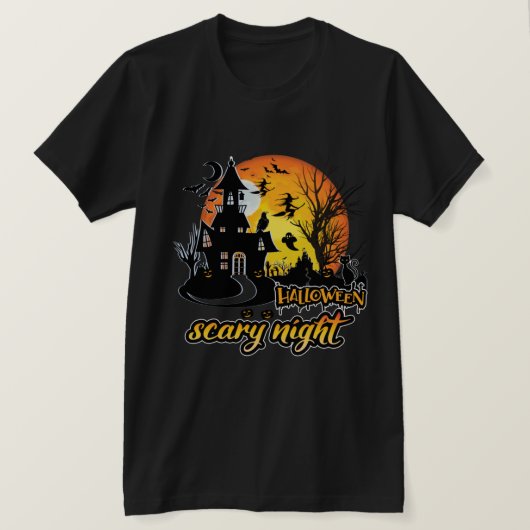 Halloween Scary Night T-shirt (Design voorkant)