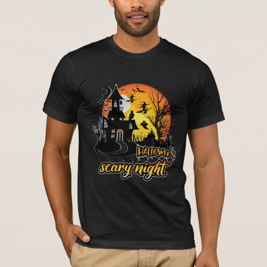 Halloween Scary Night T-shirt (Voorkant)