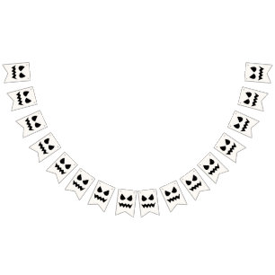 Halloween Scary Pumpkin Gezicht Vlaggetjes