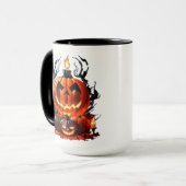 Halloween Scary Pumpkin Mok (Voorkant links)