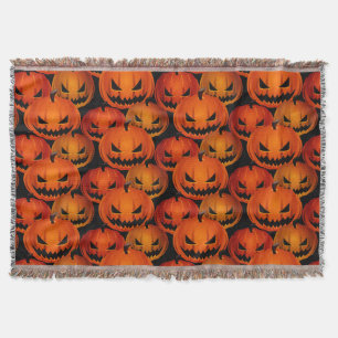 Halloween Scary Pumpkins Blanket Deken