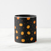 Halloween Scary Pumpkins Jack-o'-Lantern Patroon Mok (Midden)
