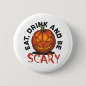 Halloween Scary Ronde Button 5,7 Cm (Voorkant)