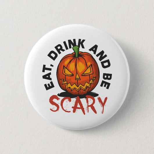Halloween Scary Ronde Button 5,7 Cm (Voorkant)