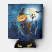 Halloween Scary Scene (5) pompoen Blikjeskoeler (Voorkant)