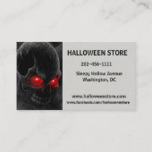  Halloween Scary Skull Visitekaartje (Achterkant)