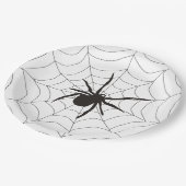 Halloween Scary Spider Pattern Papieren Bordje (Gekanteld)