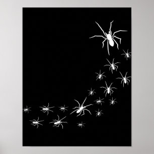 Halloween Scary Spider Spider Lover Gift Idee Poster