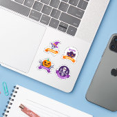 Halloween scary sticker collection (Laptop met iPhone)