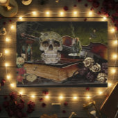 Halloween Scene Decoupage Skull Ephemera Tissuepapier