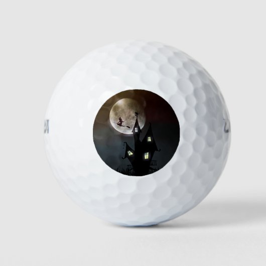 Halloween Scene Golfballen (Voorkant)