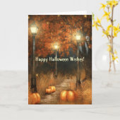 Halloween Scene Kaart (Gele Bloem)