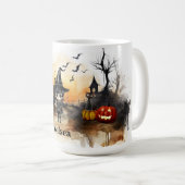 Halloween Scene Koffiemok (Voorkant rechts)