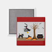 Halloween scène magneet (Voorkant / Achterkant)