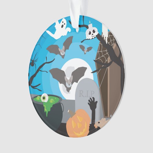 Halloween Scene Ornament (voorkant)