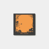 Halloween Scene Pompoenen en Spiderwebs Post-it® Notes (Voorkant)