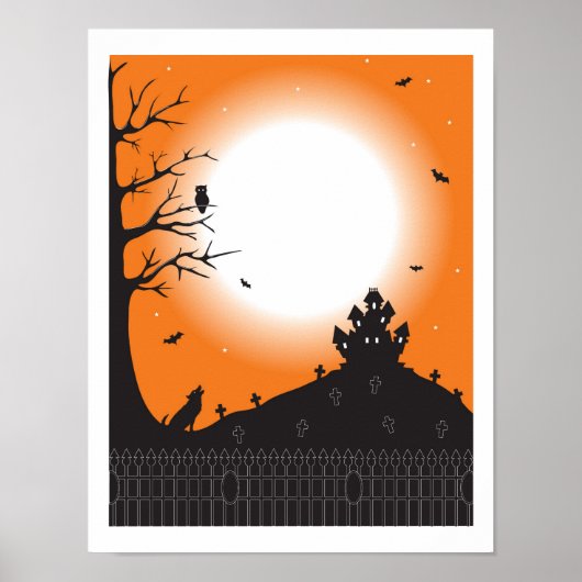 Halloween Scene Poster (Voorkant)