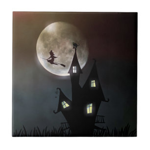 Halloween Scene Tegeltje