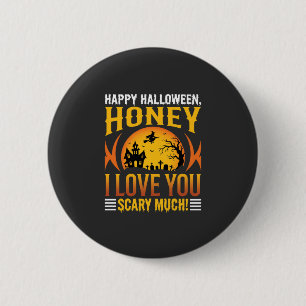 Halloween Schat Ik Hou Supergemeen Veel Van Jou Ronde Button 5,7 Cm