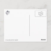 Halloween schattig spookkat briefkaart (Achterkant)
