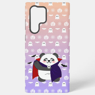 Halloween Schattige Baby Panda Dracula Vampier Samsung Galaxy Hoesje
