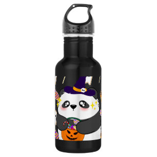 Halloween Schattige Baby Panda Trick or Treat Waterfles