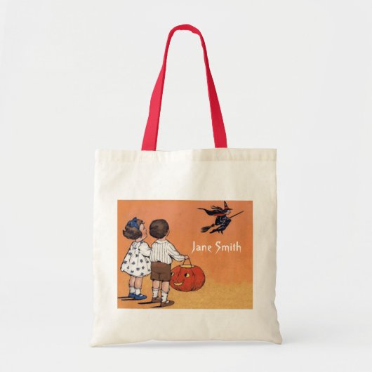 Halloween schattige buikzak trick or treat tote bag (Voorkant)