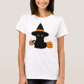 Halloween Schattige Cartoon Vrienden, Zwart Baby C T-shirt (Voorkant)
