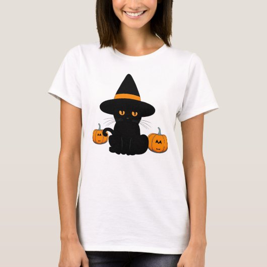 Halloween Schattige Cartoon Vrienden, Zwart Baby C T-shirt (Voorkant)