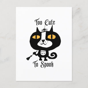 Halloween Schattige Cat Black Te Schattige om te s Briefkaart
