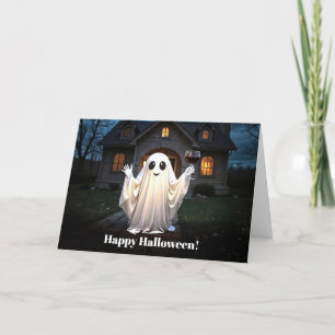 Halloween Schattige en grappig van ons huis naar h Kaart