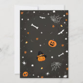 Halloween Schattige Geest Baby Shower Kaart (Achterkant)