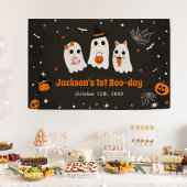 Halloween Schattige Ghost 1st Birthday Spooktacula Spandoek