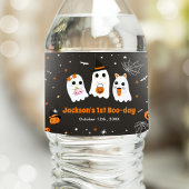 Halloween Schattige Ghost 1st Birthday Spooktacula Waterfles Etiket