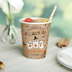 Halloween Schattige Ghost Baby shower Papieren Bekers