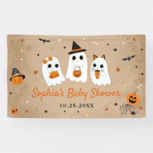 Halloween Schattige Ghost Baby shower Spandoek