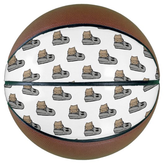 Halloween, Schattige Ghost Grey, Trick or treat, B Basketbal (Voorkant)