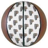 Halloween, Schattige Ghost Grey, Trick or treat, B Basketbal (Verticaal)