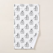 Halloween, Schattige Ghost White, Trick or treat, Bad Handdoek (Handdoek)