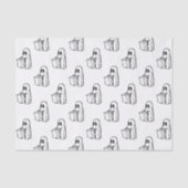 Halloween, Schattige Ghost White, Trick or treat,  Tissuepapier (Voorkant)