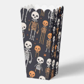 Halloween schattige skeletten bedankdoosjes (Achterkant)