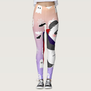 Halloween Schattigee Baby Panda Dracula Vampire Leggings